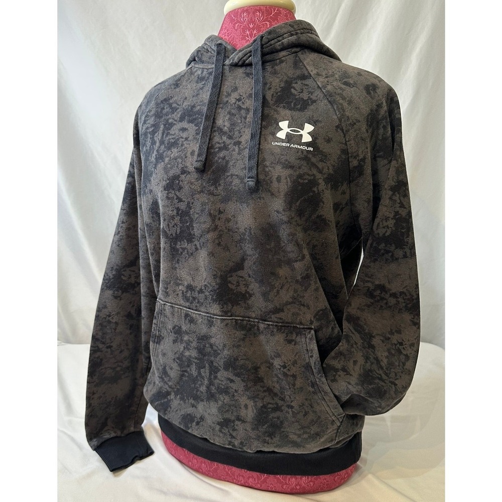 Black Camo Under Armour Rival Fleece Cloud Hoodie Small‎